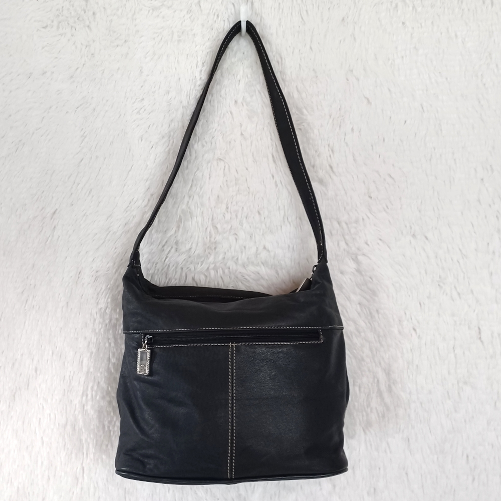 Frankie & Johnnie Navy Leather Purse/Bag